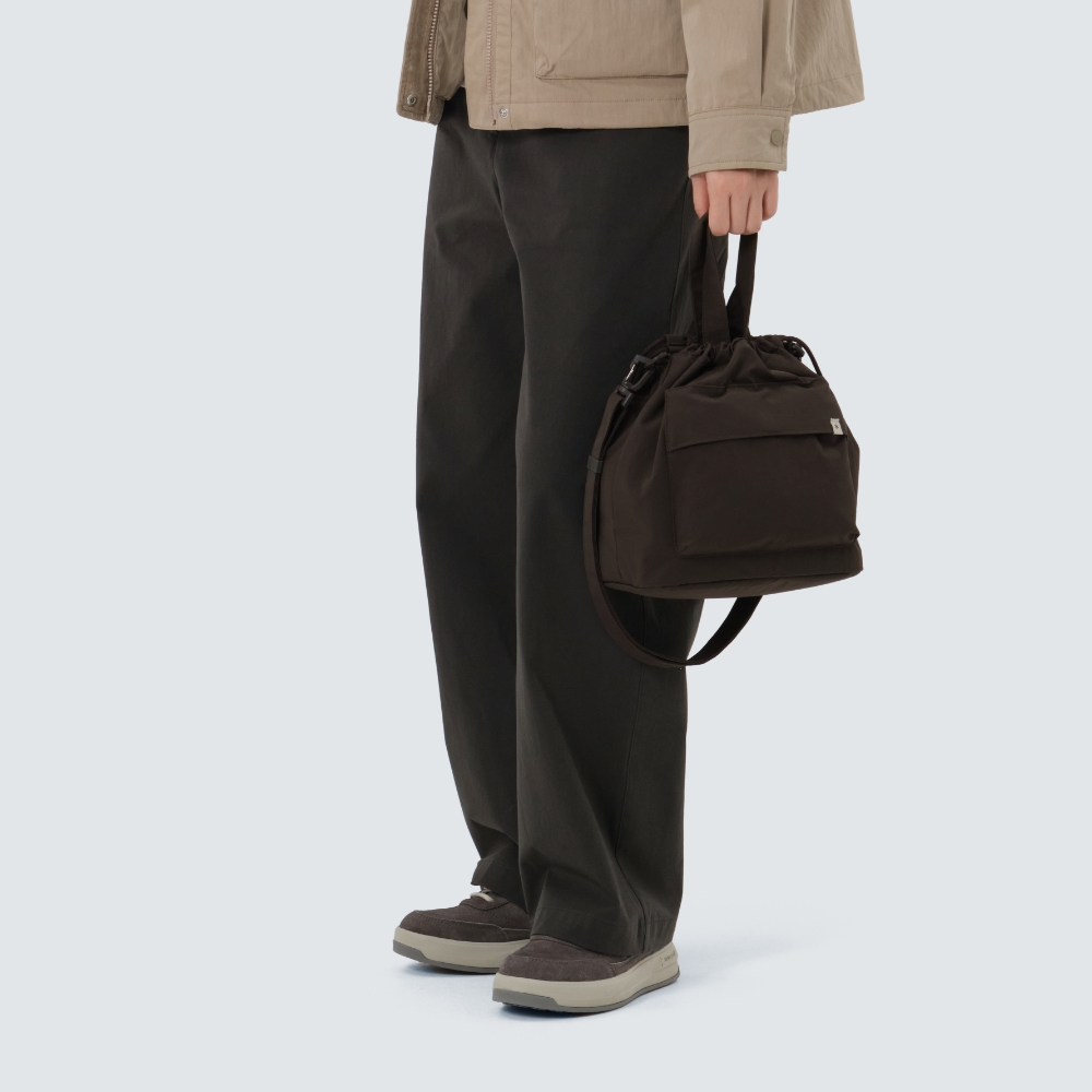 캠플 미디움 버킷백 Choco Brown