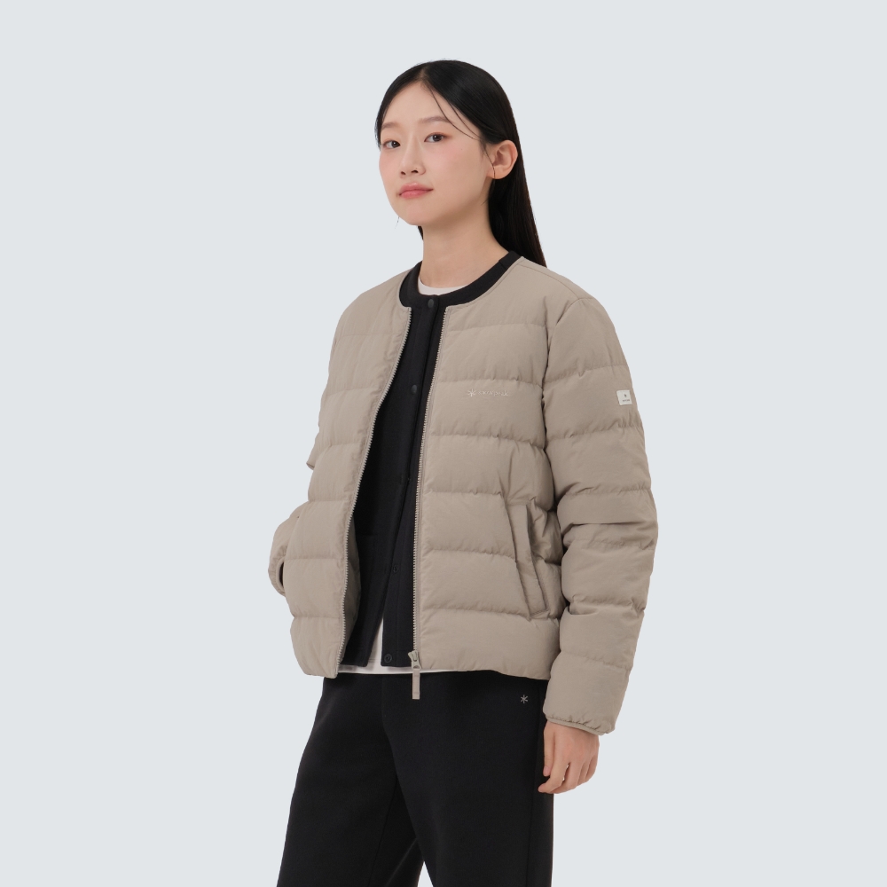 랜드 여성 경량 다운 자켓 Tan Gray