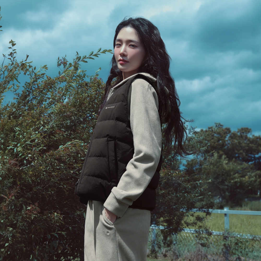 랜드 여성 경량 다운 베스트 Choco Brown