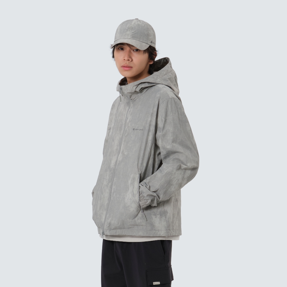 프린트 바람막이 Ash Gray