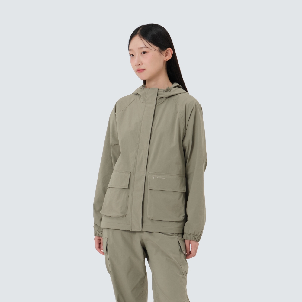 루트 여성 바람막이 Olive