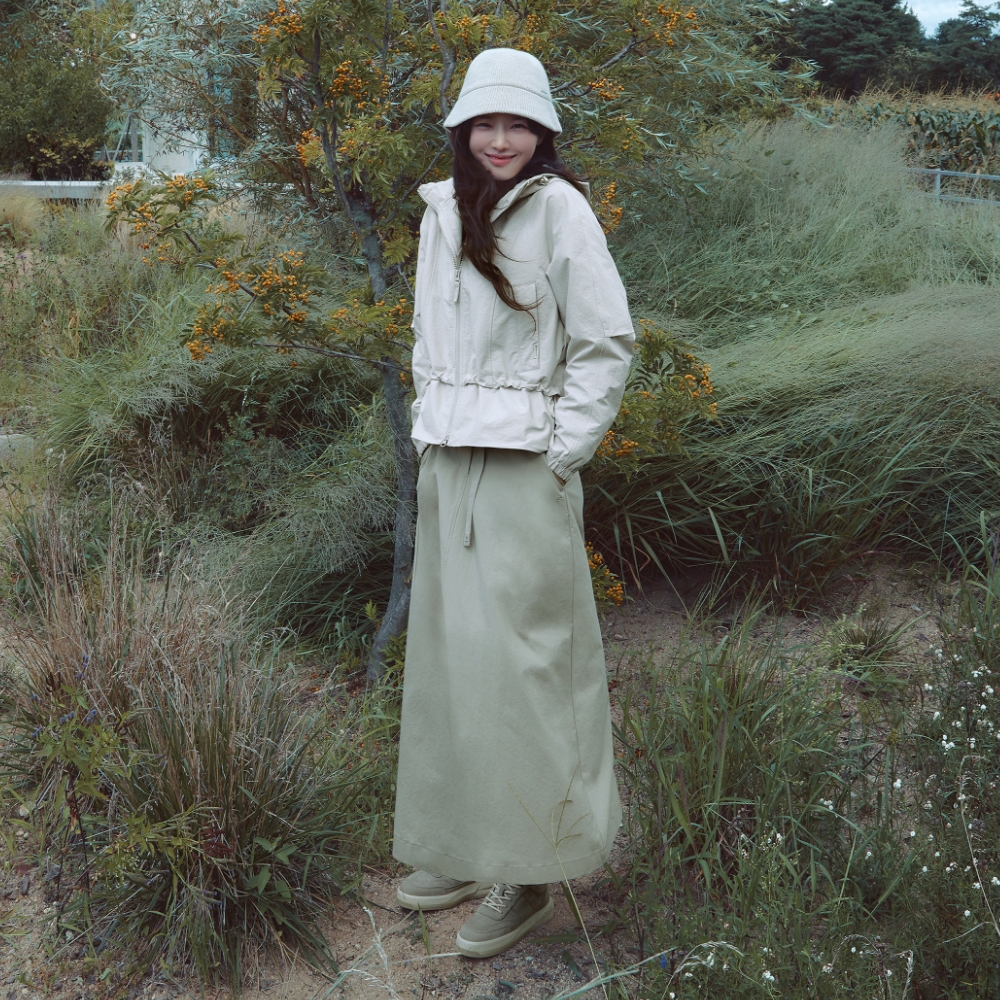 리나 스커트 Khaki Beige