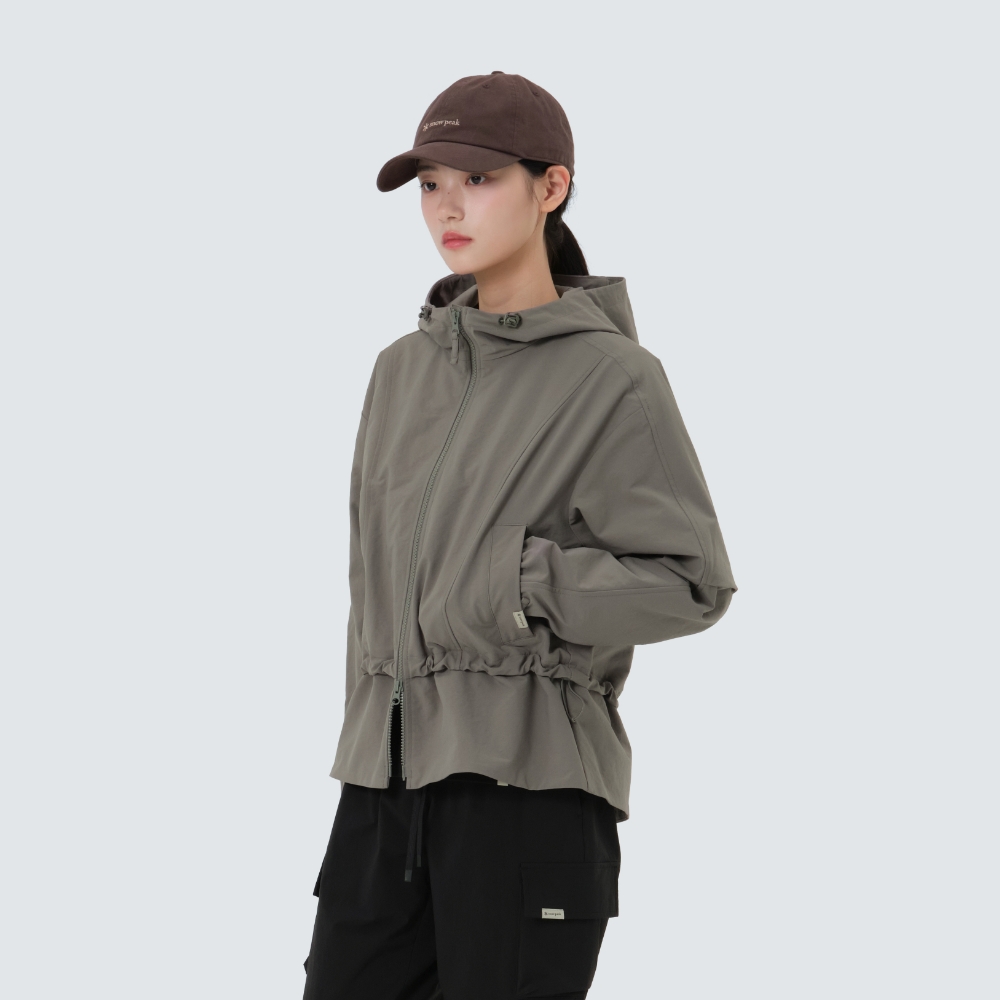 리나 여성 후드 바람막이 Dark Khaki