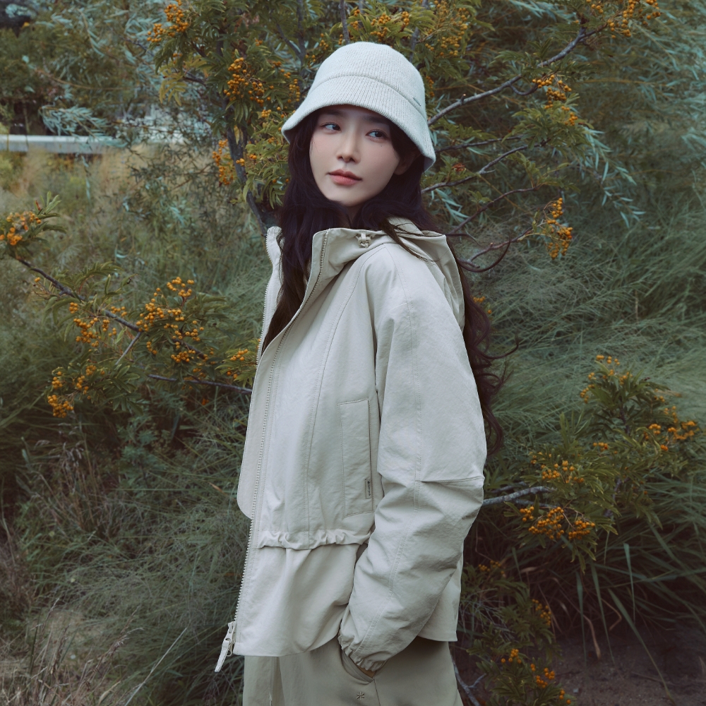 리나 여성 후드 바람막이 Light Beige