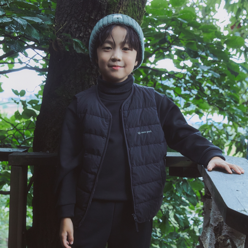 키즈 랜드 경량 다운 베스트 Dark Charcoal