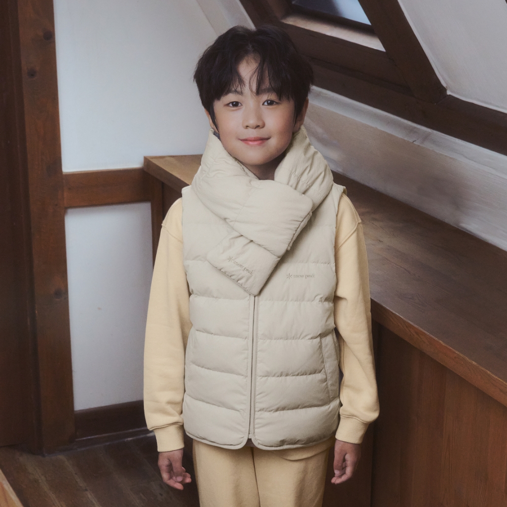 키즈 랜드 경량 다운 베스트 Light Beige