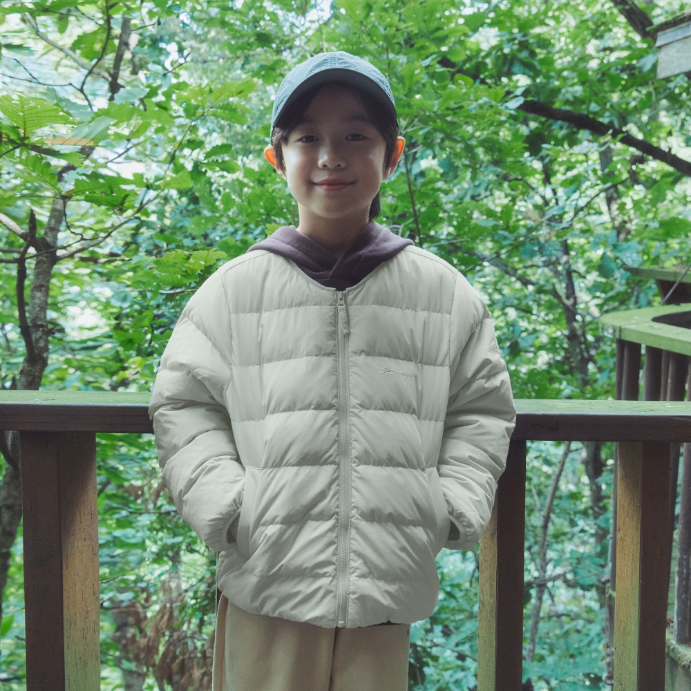 키즈 랜드 경량 다운 자켓 Mint Khaki