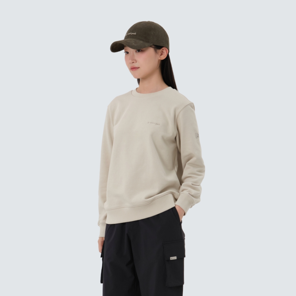 랜드 여성 맨투맨 Light Beige