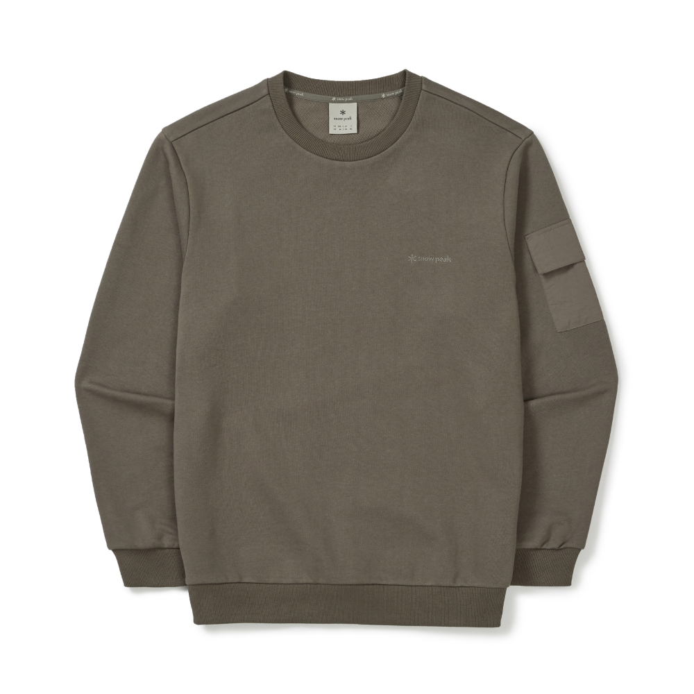 랜드 포켓 맨투맨 Dark Khaki