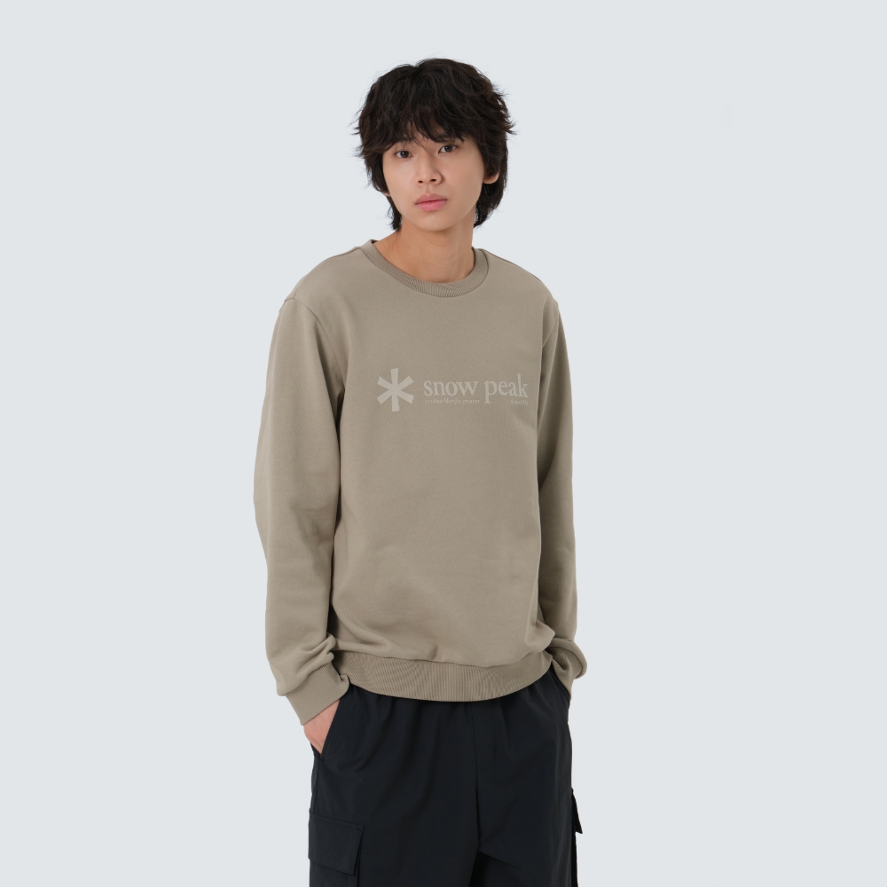 빅로고 맨투맨 Khaki Beige