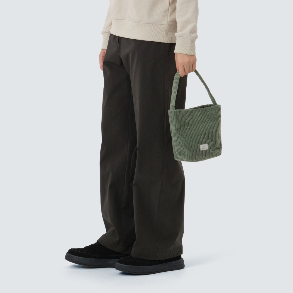 코듀로이 미니 토트백 Green