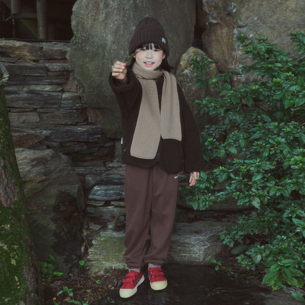 키즈 그래픽 조거 팬츠 Brown