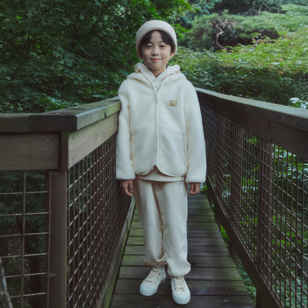 키즈 그래픽 조거 팬츠 Cream