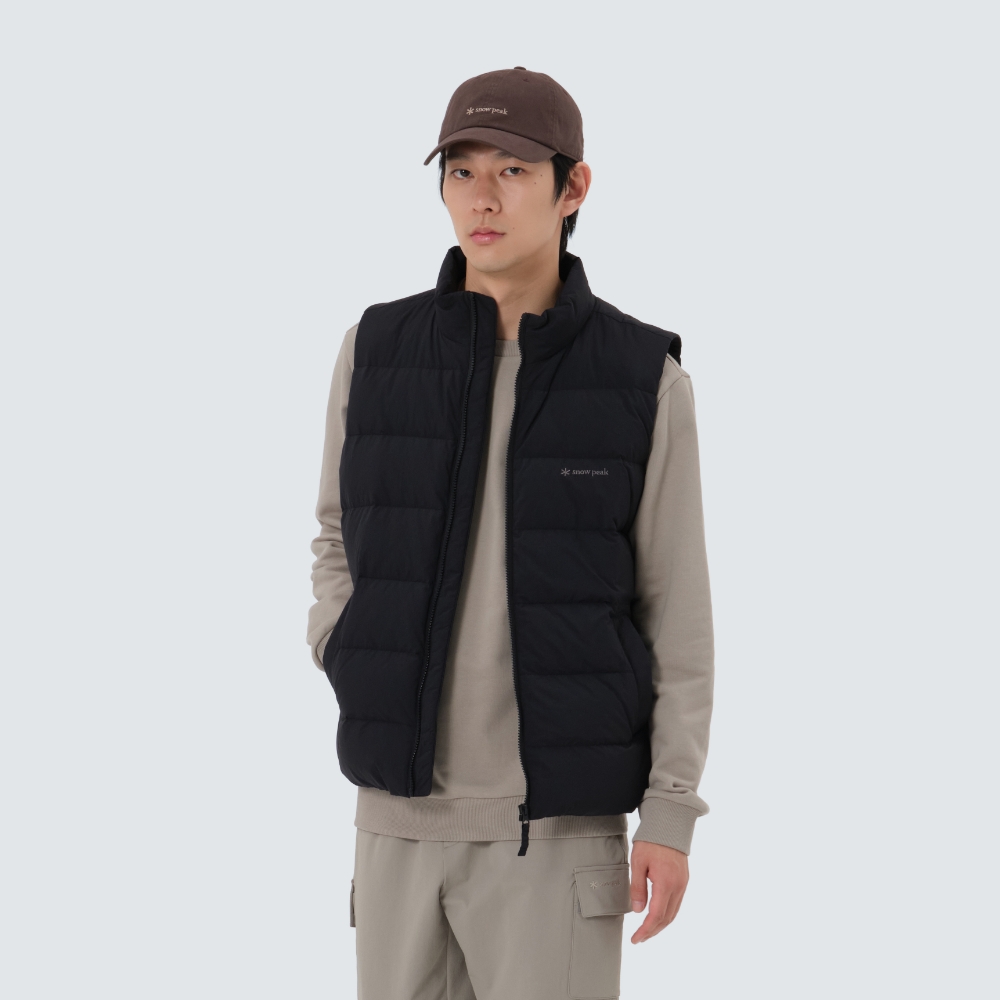 랜드에어 스탠드넥 경량 다운 베스트 Black