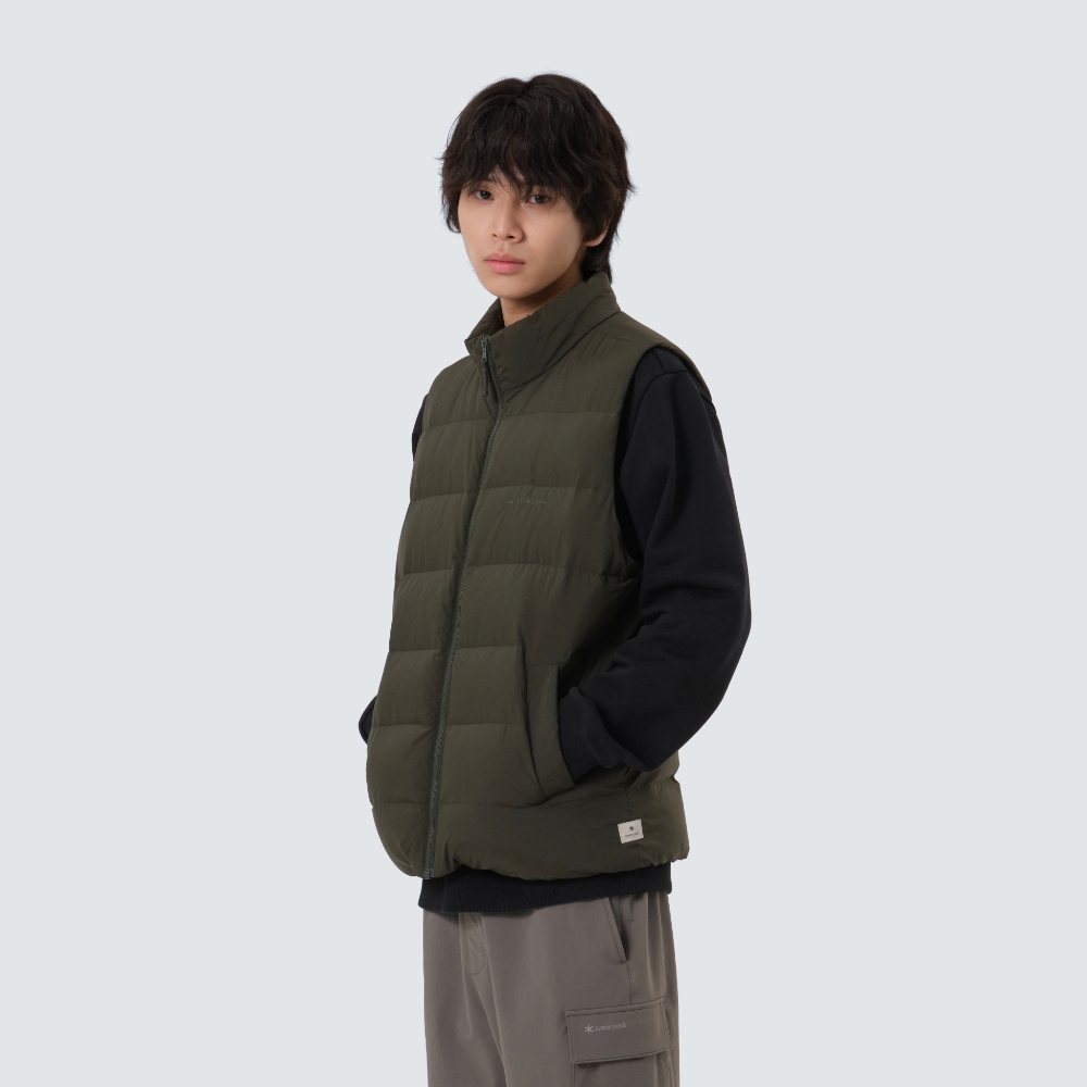 랜드에어 스탠드넥 경량 다운 베스트 Dark Green