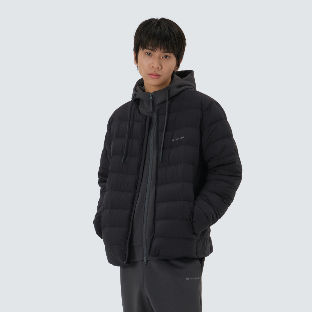 에어리 라운드넥 경량 다운 자켓 Dark Charcoal