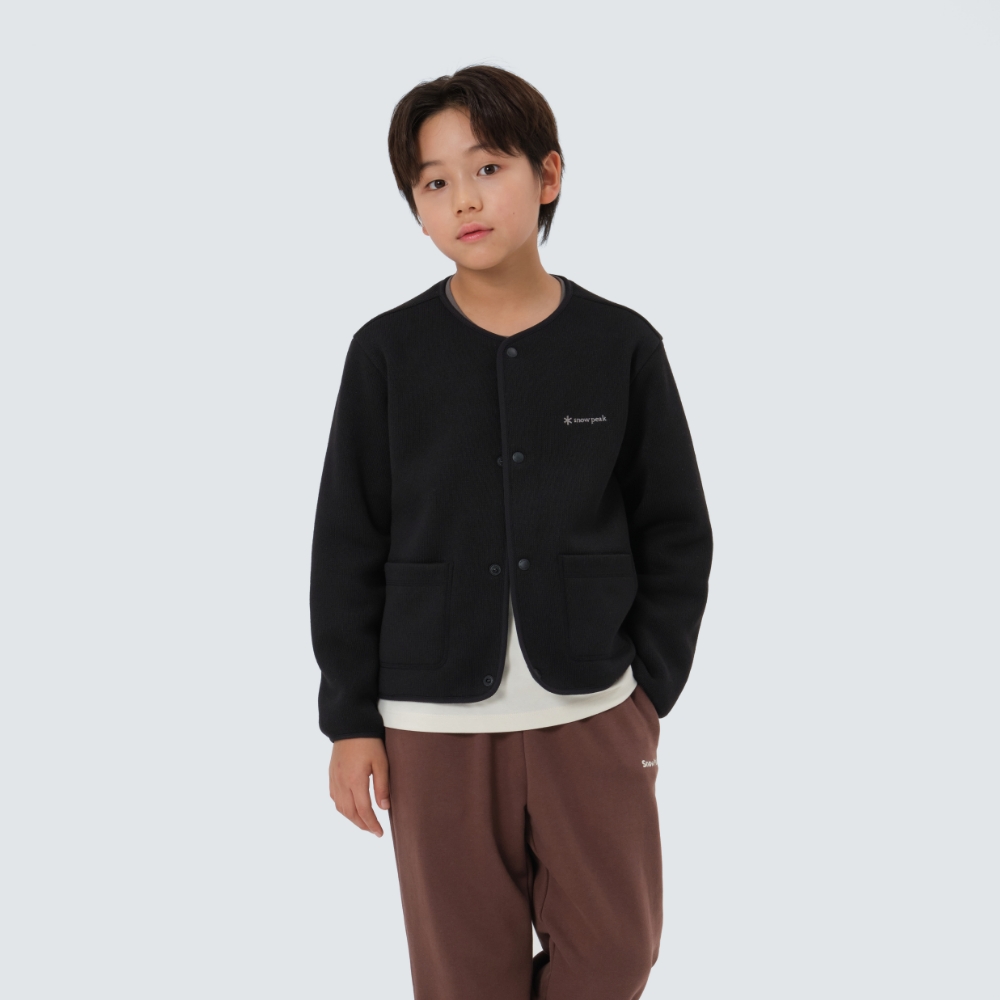 키즈 니트 가디건 Black