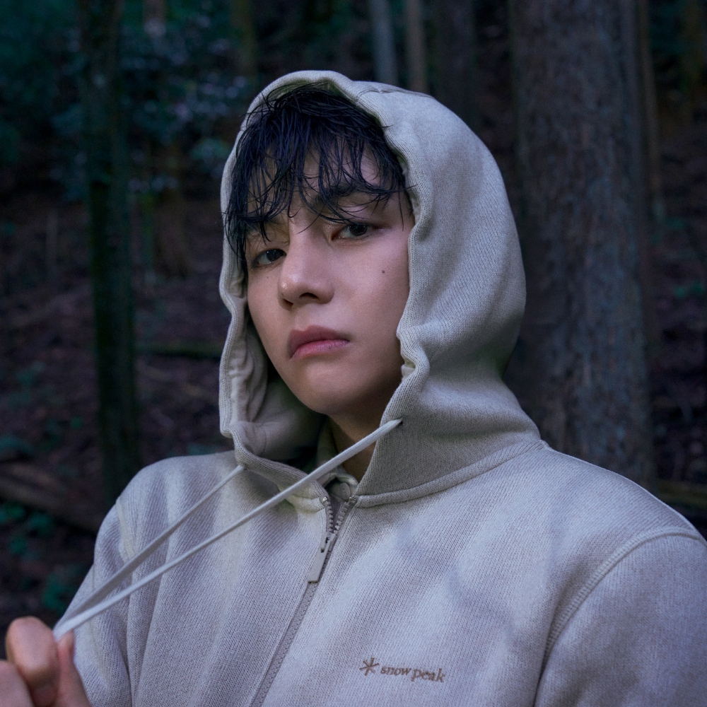 니트 후드 집업 Sand Beige