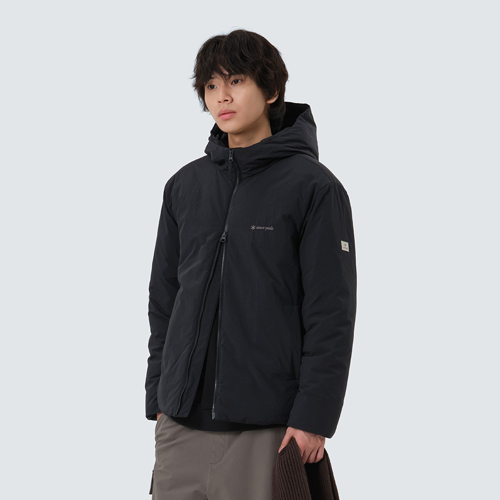 랜드 후드 경량 다운 자켓 Black