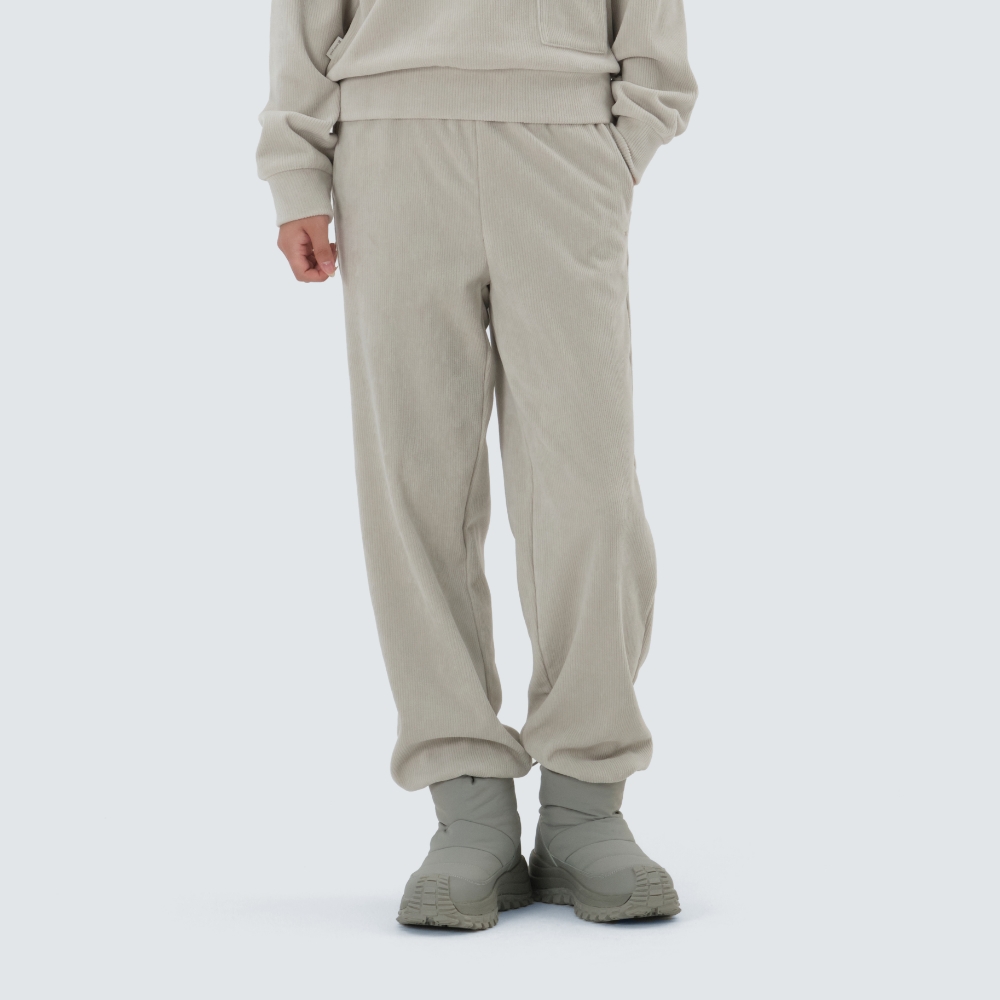코듀로이 여성 조거 팬츠 Light Beige