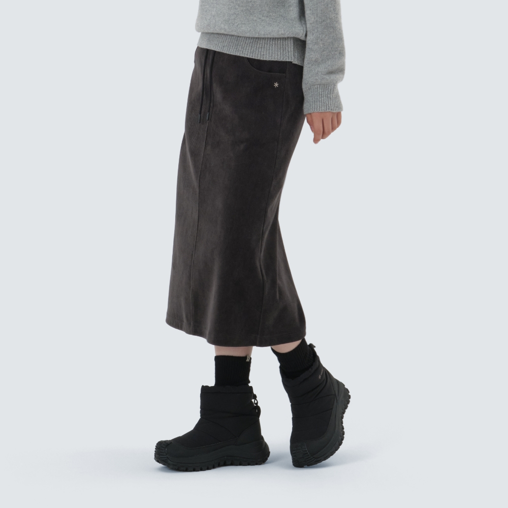 코듀로이 여성 스커트 Dark Charcoal