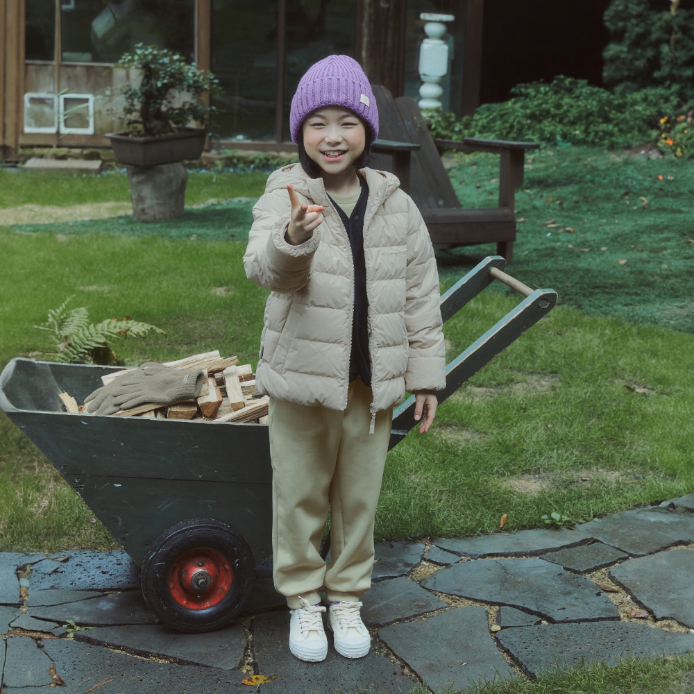 키즈 써밋그리드 조거 팬츠 Oatmeal