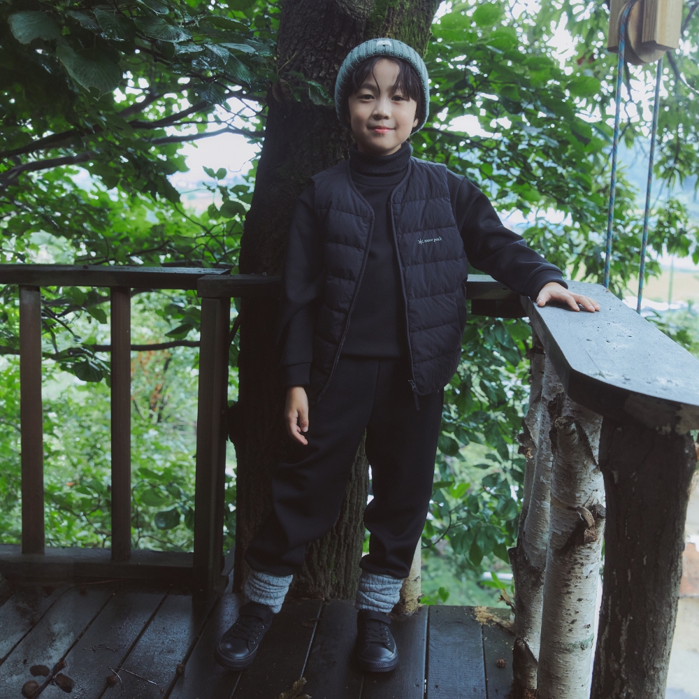 키즈 써밋그리드 조거 팬츠 Black