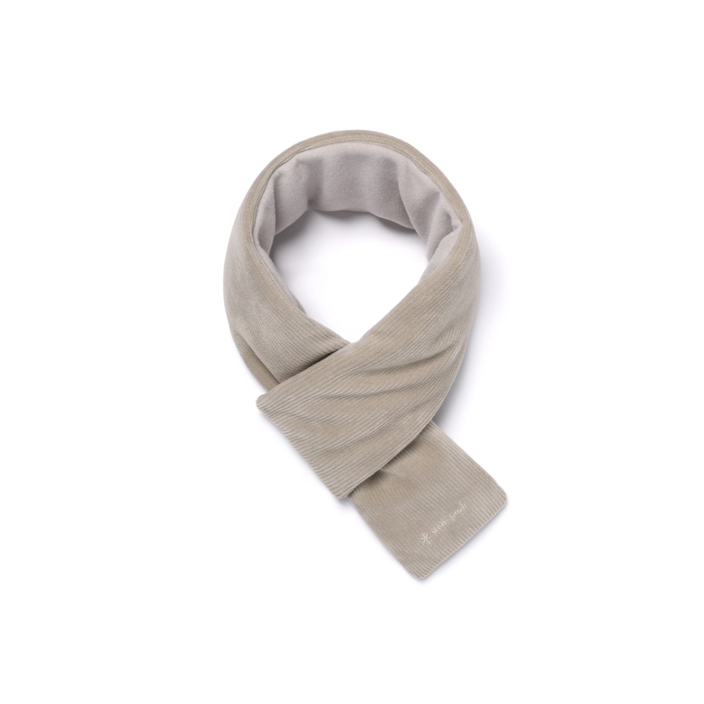 코듀로이 프리마로프트 패딩 머플러 Tan Gray