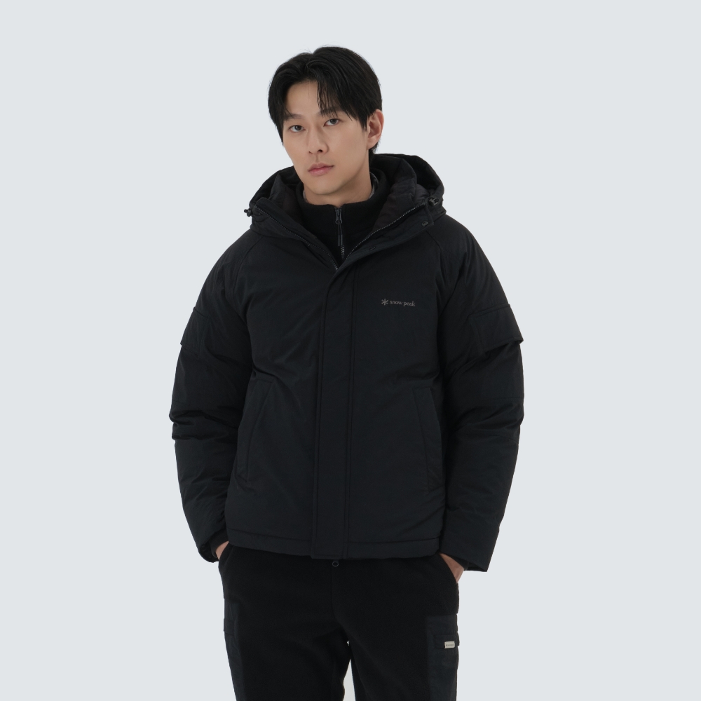 시티캠퍼 유틸리티 후드 다운 자켓 Black