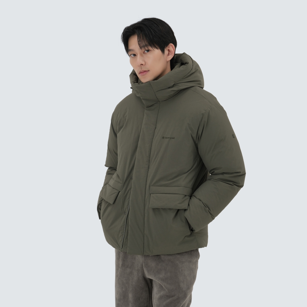 시티캠퍼 후드 헤비 다운 자켓 Khaki