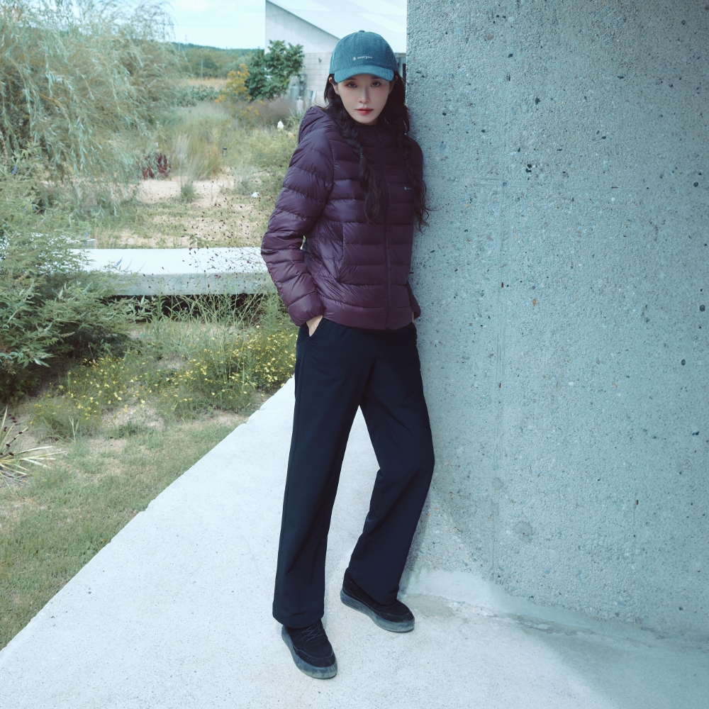 라고 기모 세미 와이드 팬츠 Black