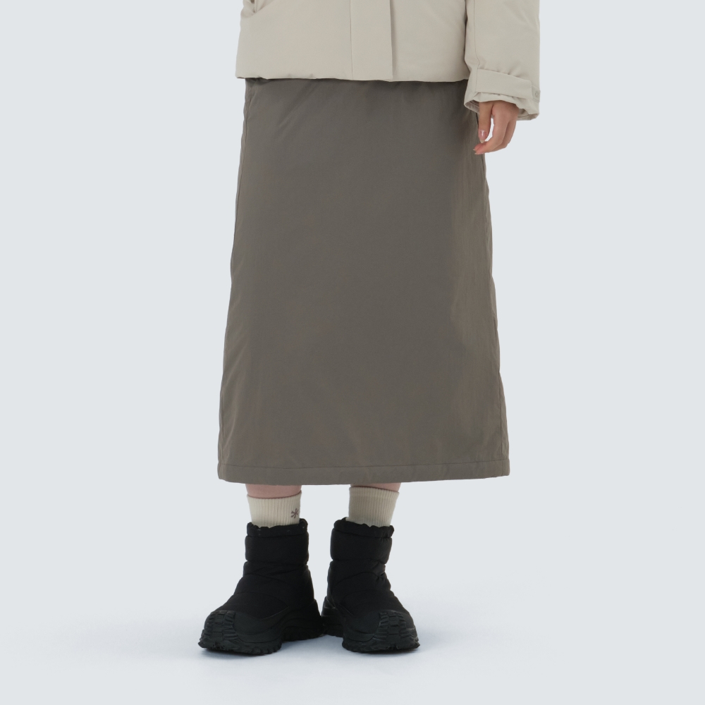 랜드에어 프리마로프트 패딩 스커트 Dark Khaki