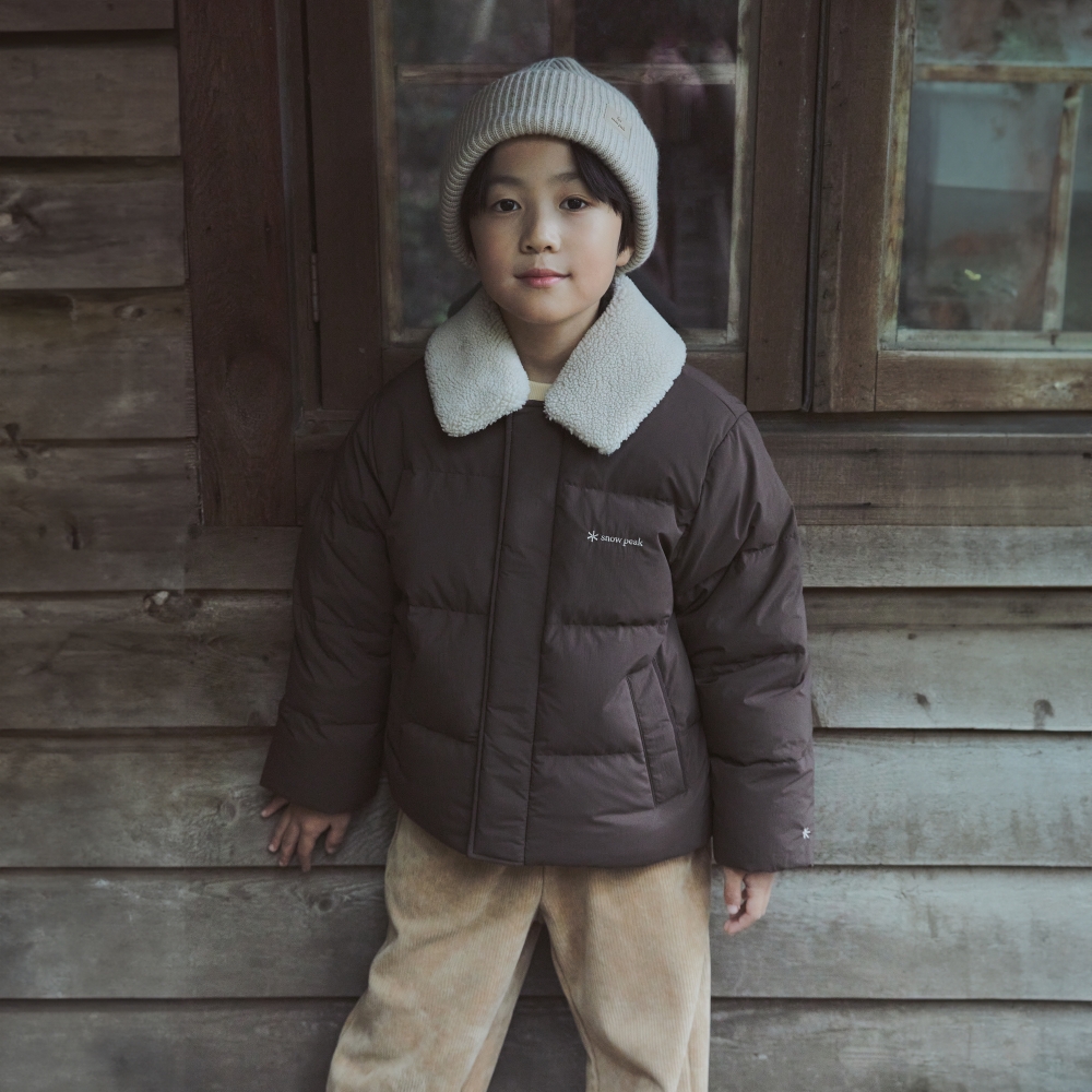 키즈 랜드에어 카라 부클넥 헤비 다운 자켓 Choco Brown