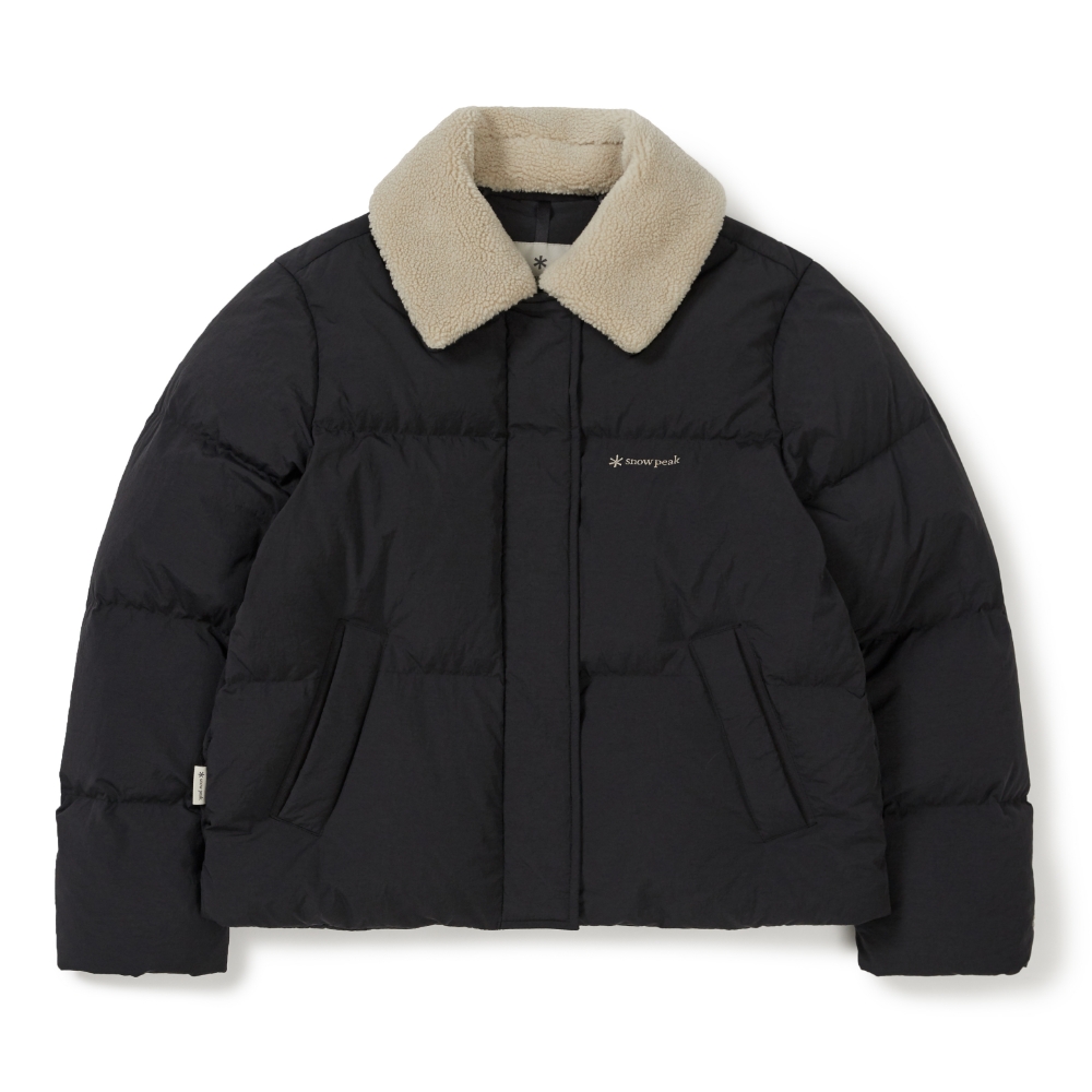 여성 카라 부클넥 헤비 다운 자켓 Dark Charcoal