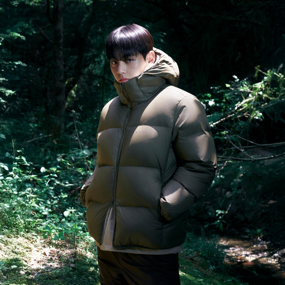 에어노바 퍼텍스 리버시블 후드 헤비 다운 자켓 Yellow Khaki