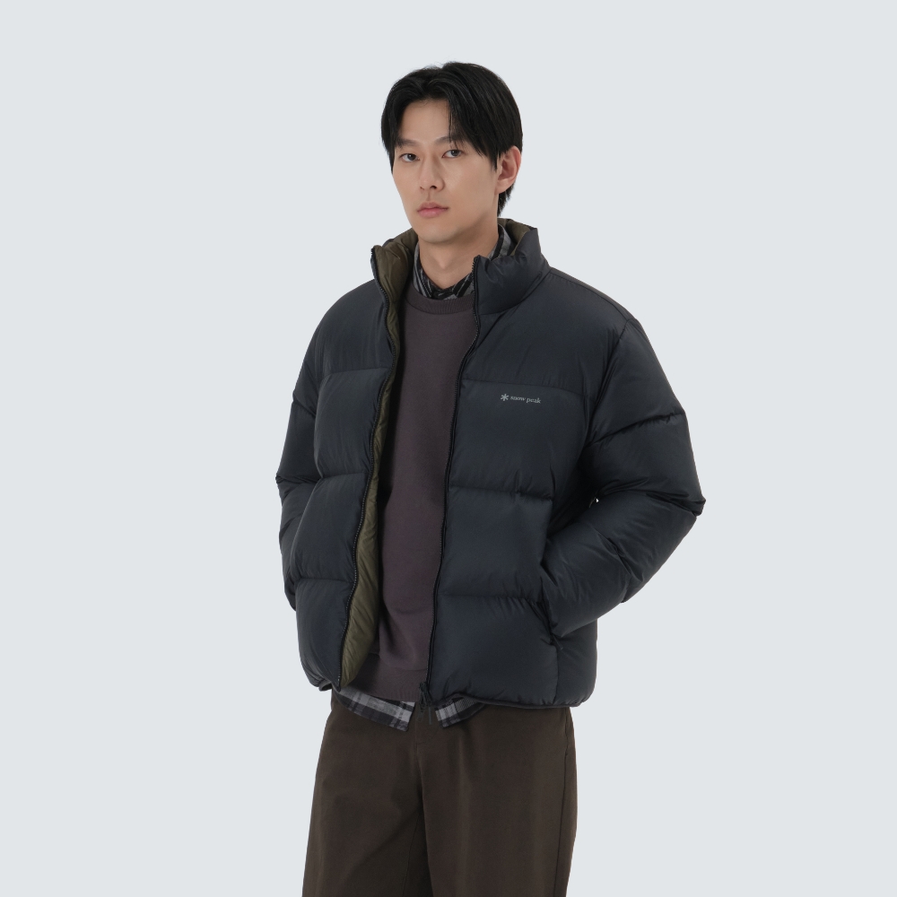 에어노바 퍼텍스 리버시블 스탠드넥 헤비 다운 자켓 Black