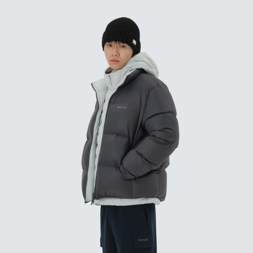 에어노바 퍼텍스 리버시블 스탠드넥 헤비 다운 자켓 Charcoal