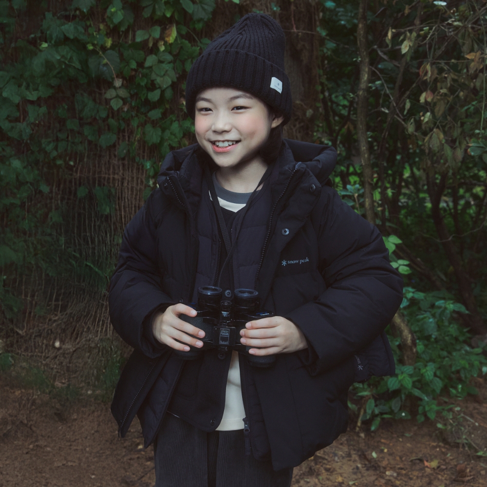 키즈 티타닉 후드 헤비 다운 자켓 Black