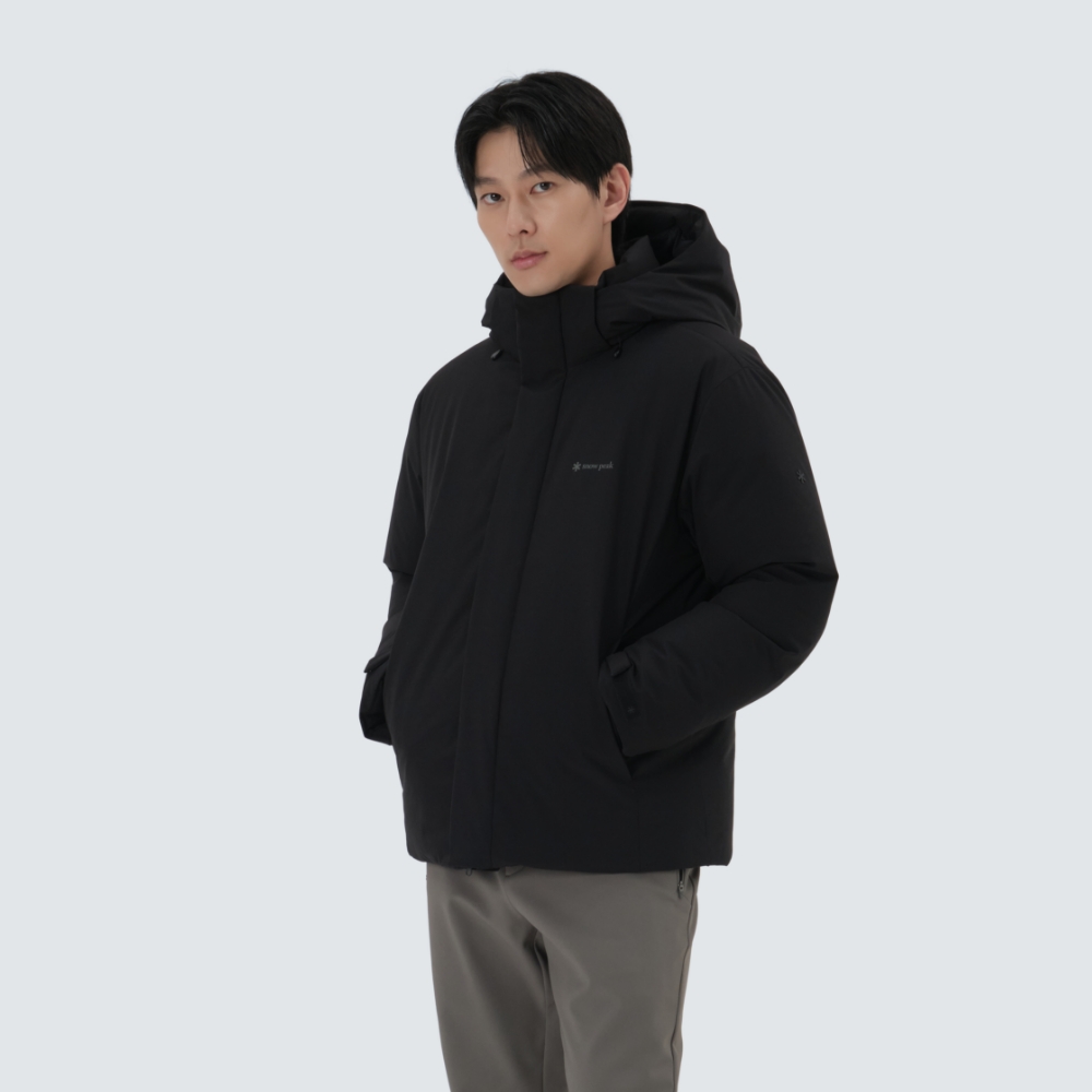 2L 티타닉 후드 헤비 다운 자켓 Black