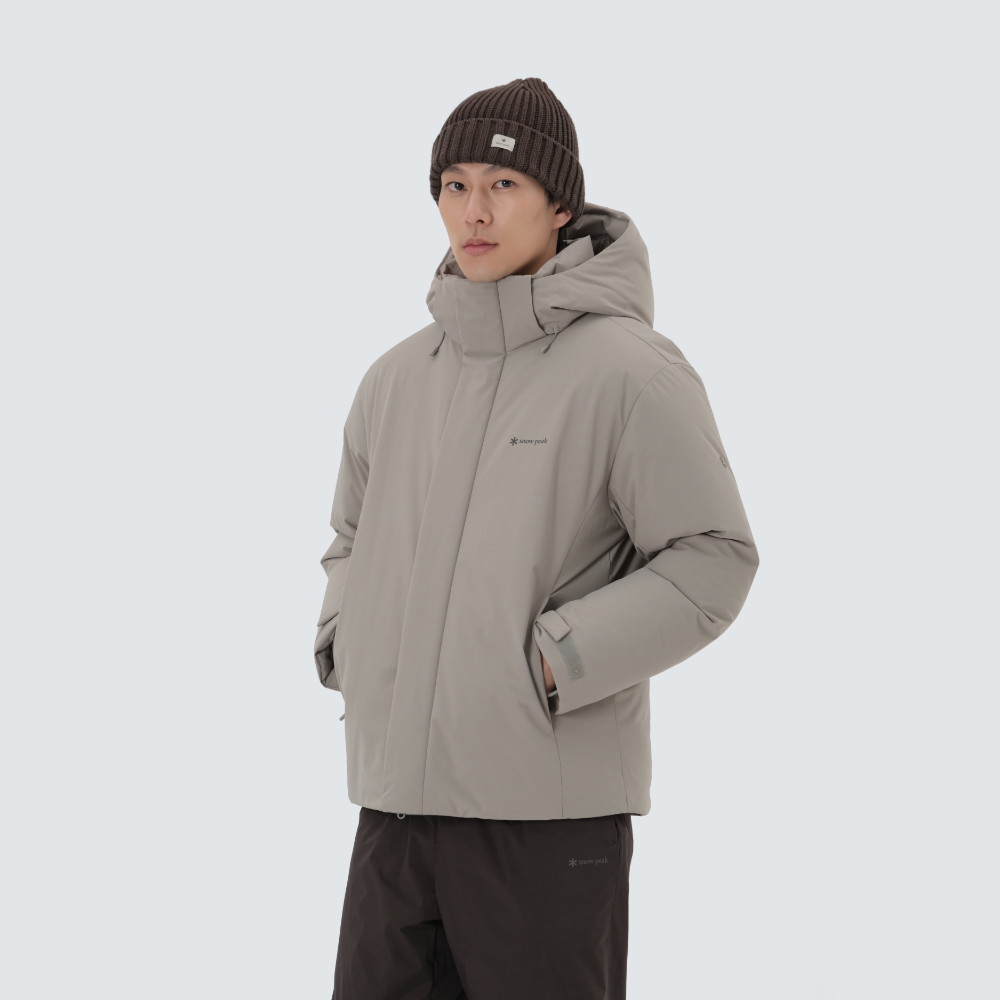 2L 티타닉 후드 헤비 다운 자켓 Warm Gray