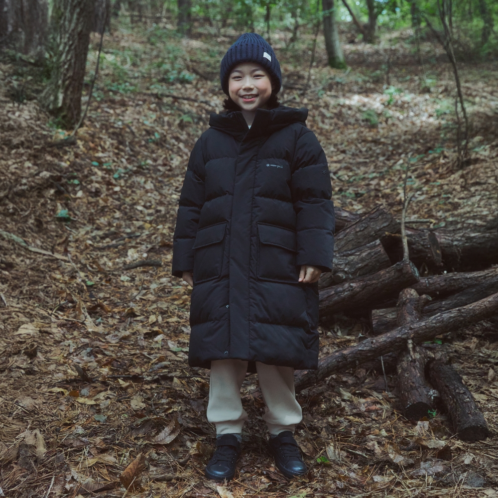 키즈 티타닉 롱 다운 자켓 Black