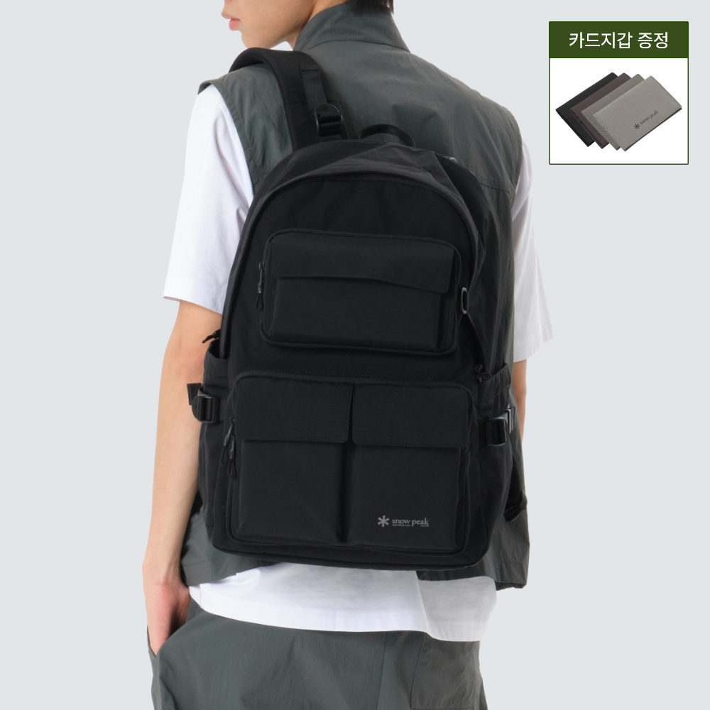 듀얼테크 멀티 포켓 백팩 25L Black