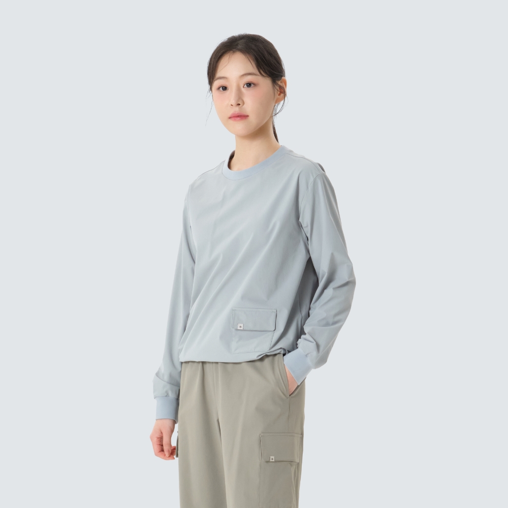 라고 여성 맨투맨 Gray Mint