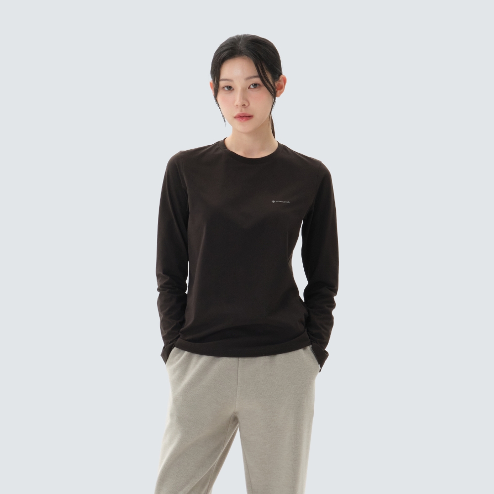 퀵드라이 프라임플렉스 여성 긴팔 티셔츠 Black