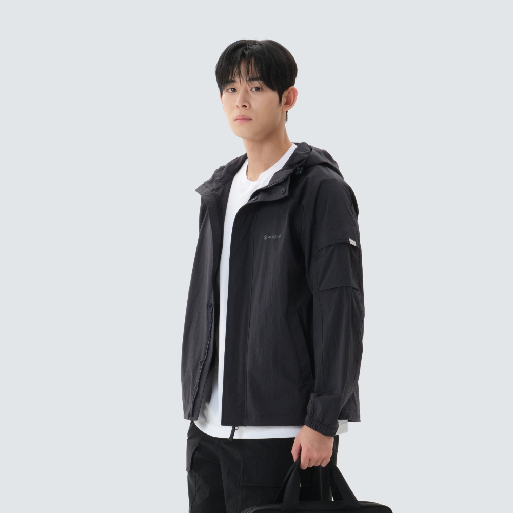 루트 소매 포켓 바람막이 Dark Navy
