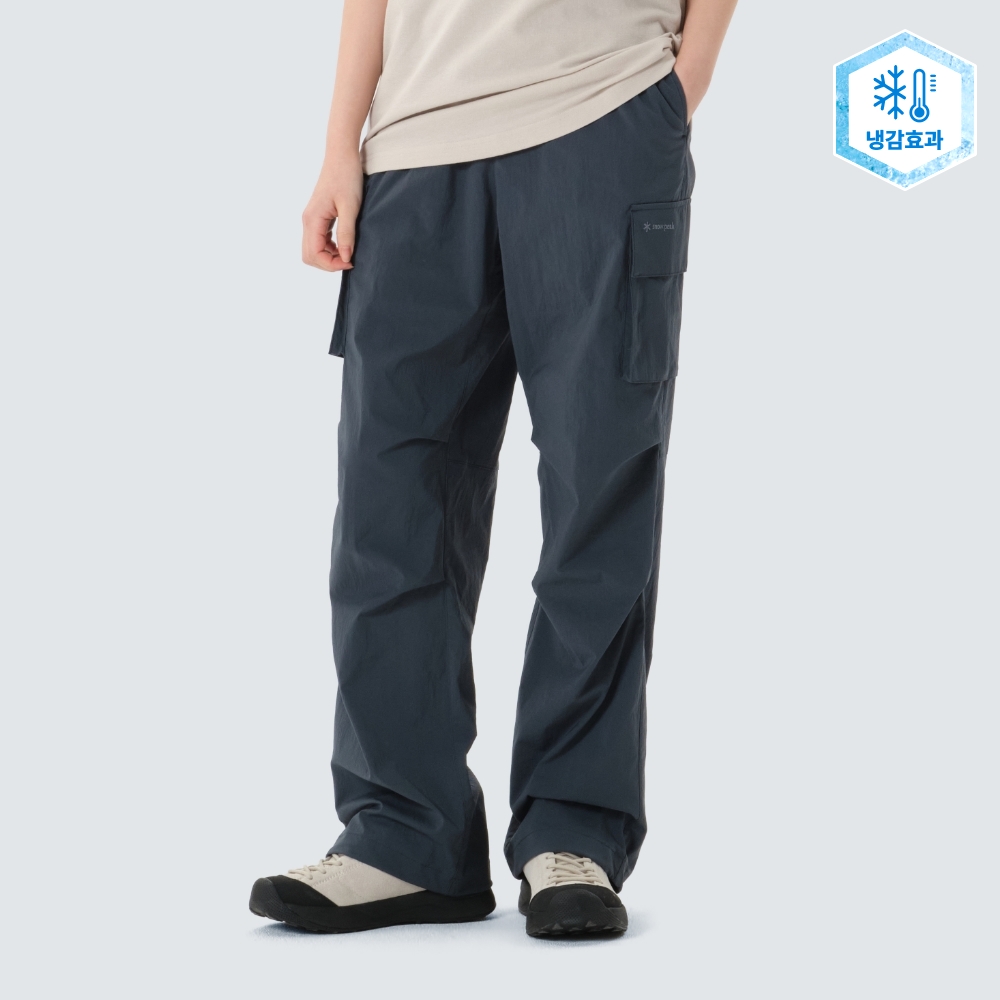 루트 스트링 와이드 팬츠 Vintage Blue