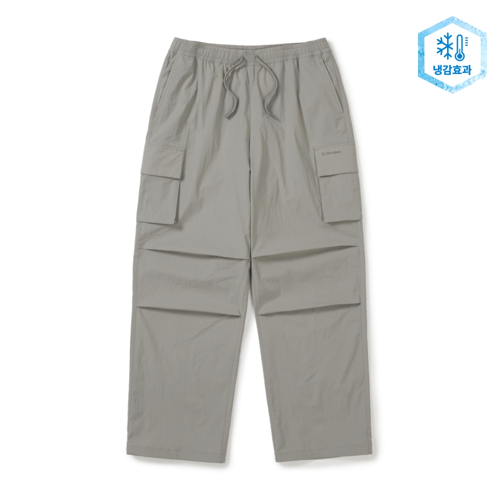 루트 스트링 와이드 팬츠 Fog Gray