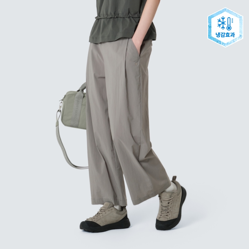 루트 여성 세미 와이드 팬츠 Vintage Gray