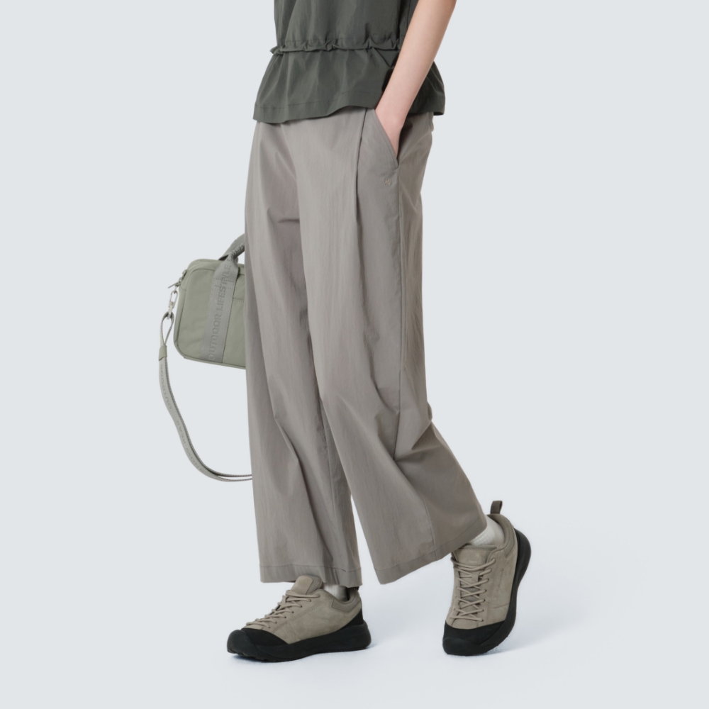 루트 여성 세미 와이드 팬츠 Vintage Gray