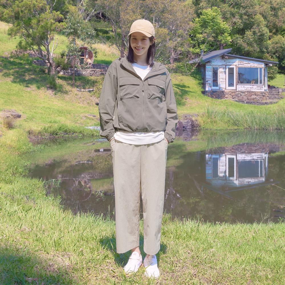 루트 여성 세미 와이드 팬츠 Light Beige
